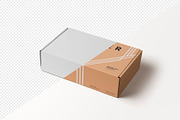 Courier Box Mockup, a Product Mockup by MockupCraft (Thumbnail 2 of 4)