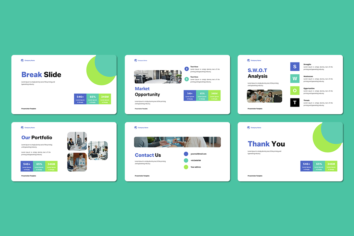 Business Plan Google Slides Template, a Presentation Template by Iqsiart Studio (Photo 3 of 3)