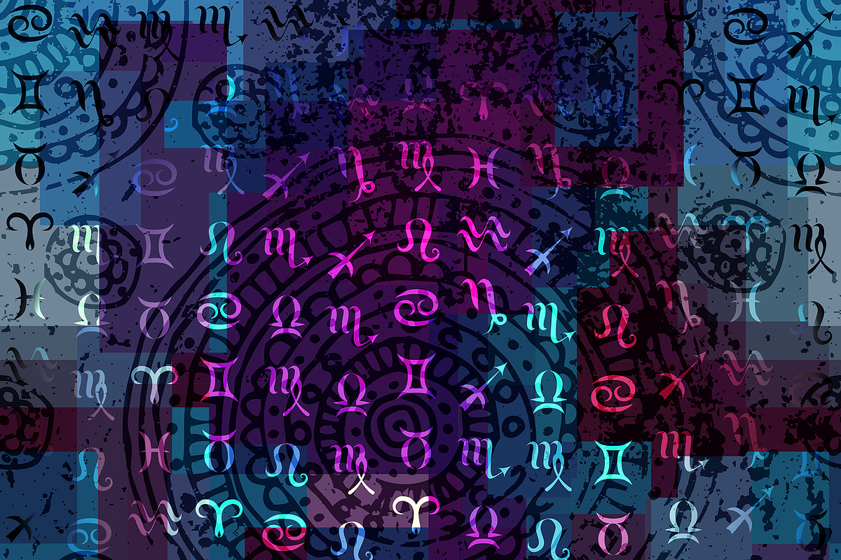 Astrology set. Seamless patterns., an Object Illustration by tkdesign (Photo 10 of 10)