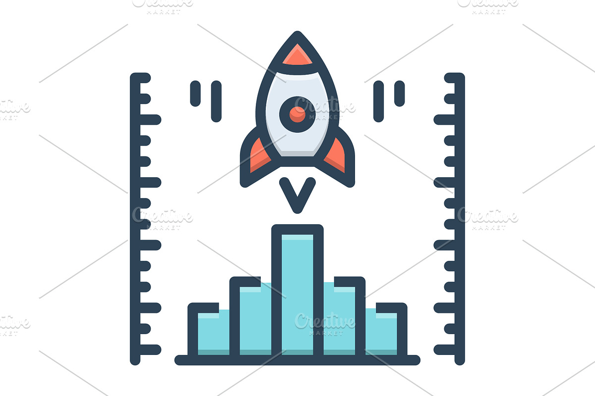 Performance rocket color icon, a Duotone Icon by Creative priyanka