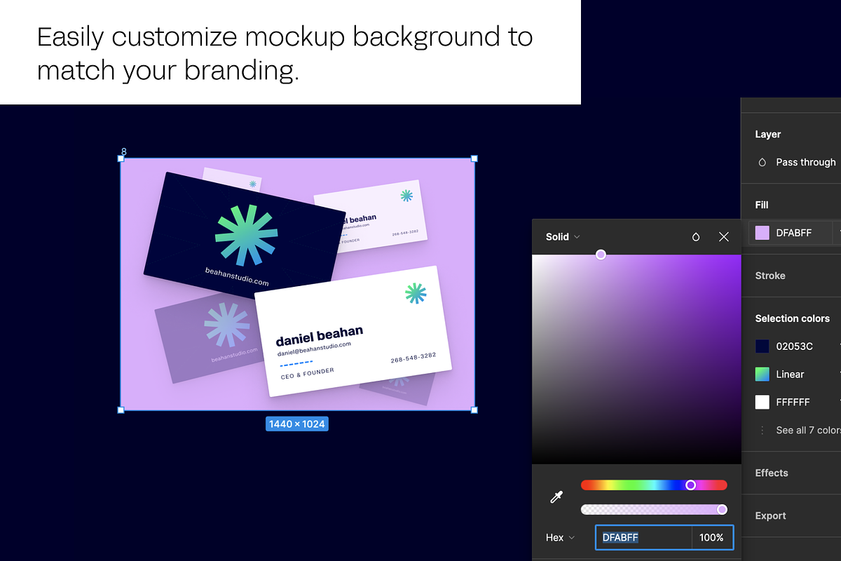 3d Business Card Mockups for Figma, a Business Card Template by themelaunch (Photo 3 of 3)