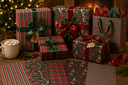 Seamless Christmas Patterns 2, a Background Graphic by Coco Bloom (Thumbnail 4 of 4)