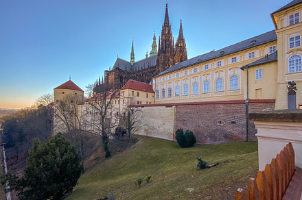 Prague Castle in the spring morning sun, a Holiday Photo by PhotoVision Pavel Rezac