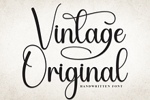 Vintage Original | Script Font