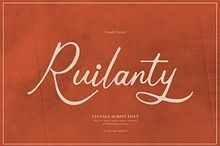 Ruilanty | Vintage Script Font