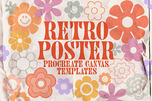 Retro Poster - Folded Paper Template