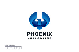 Phoenix Logo Design Vector, a Branding & Logo Template by yuanesei
