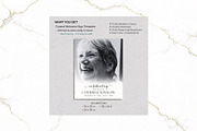 Funeral Welcome Sign B&W Canva FR006, a Poster Template by TyphoonStudio (Thumbnail 2 of 9)