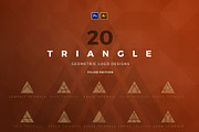 20 Triangle Logos - Filled edition, a Branding & Logo Template by VP Fonts (Thumbnail 1 of 21)