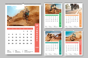 Modern 2026 Calendar Template, a Stationery Template by MightyDesign