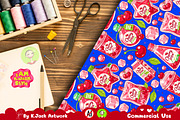 Cute Cherry Soda Seamless, a Background Graphic by K.JackArtwork (Thumbnail 6 of 8)