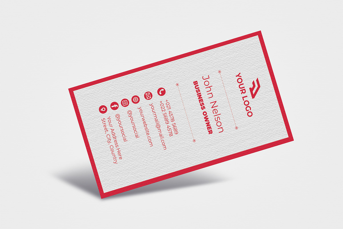 Abstract Business Card Design, a Business Card Template by Kseniya-Omega (Photo 4 of 4)