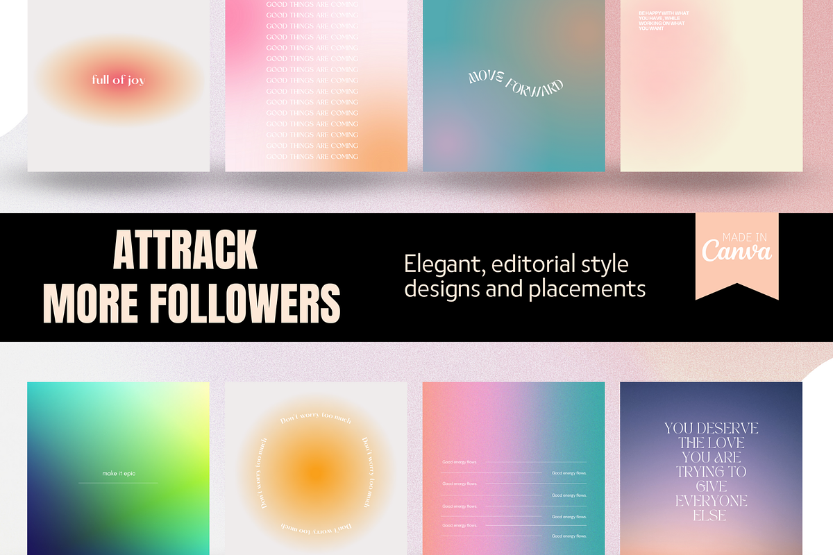 Aura Quotes Instagram Template, a Social Media Template by EliteMatidi (Photo 4 of 5)
