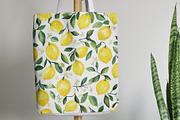 Watercolor Lemon Seamless Pattern, a Pattern Graphic by Business Chic (Thumbnail 4 of 4)