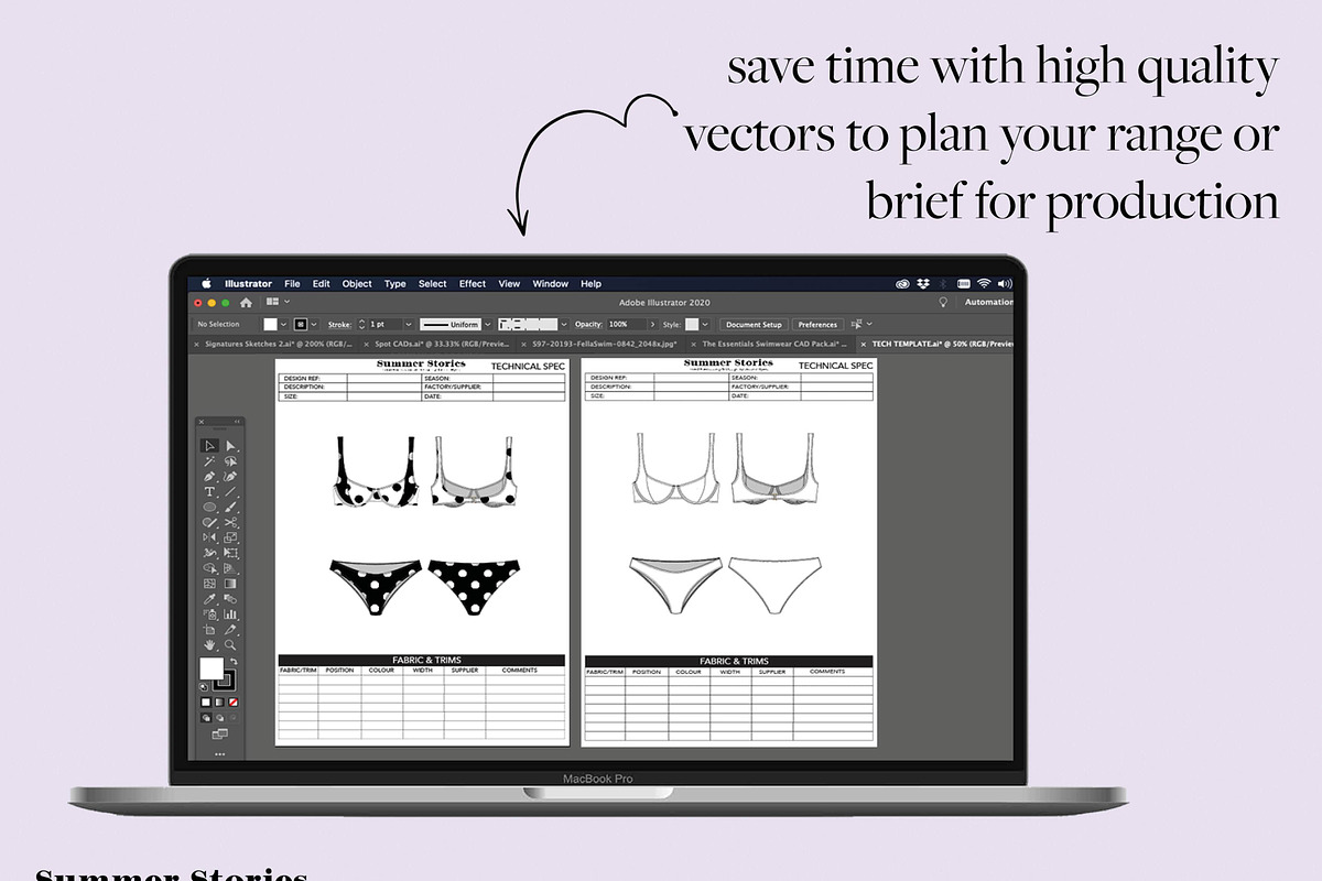 High Res Swimwear Flats Templates, an Object Graphic by Summer Stories (Photo 6 of 8)