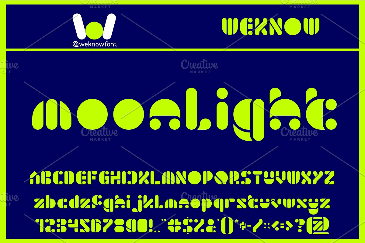 moon river font, a Font by weknow (Photo 4 of 5)
