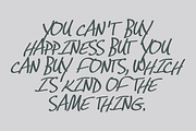 Hasty Hand - Hand Lettered Font, a Script Font by GG Design (Thumbnail 10 of 10)