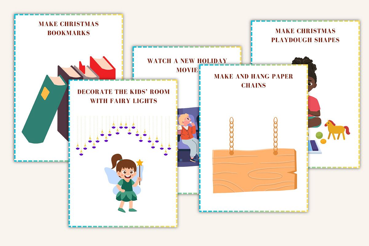 Christmas Advent Activity Cards, a Stationery Template by Designmela01 (Photo 4 of 10)