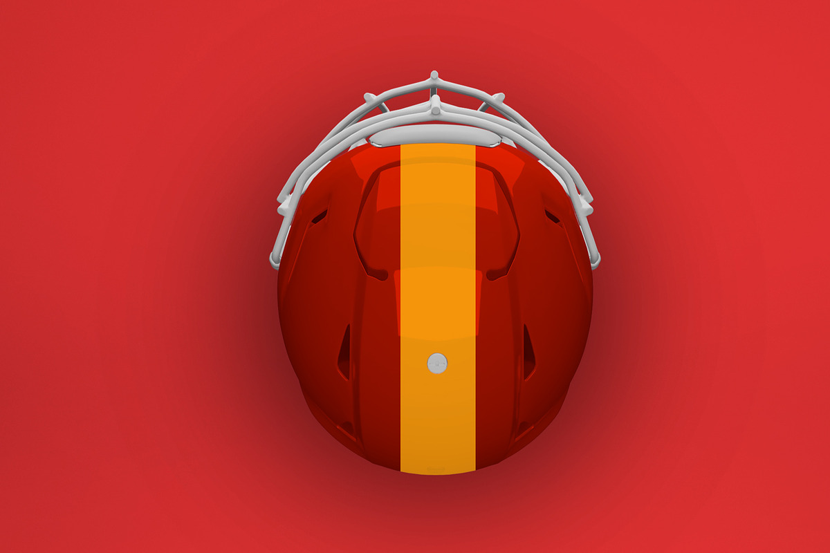 Football Helmet Mockup, an Object Graphic by Loudoun Design Co. (Photo 4 of 6)