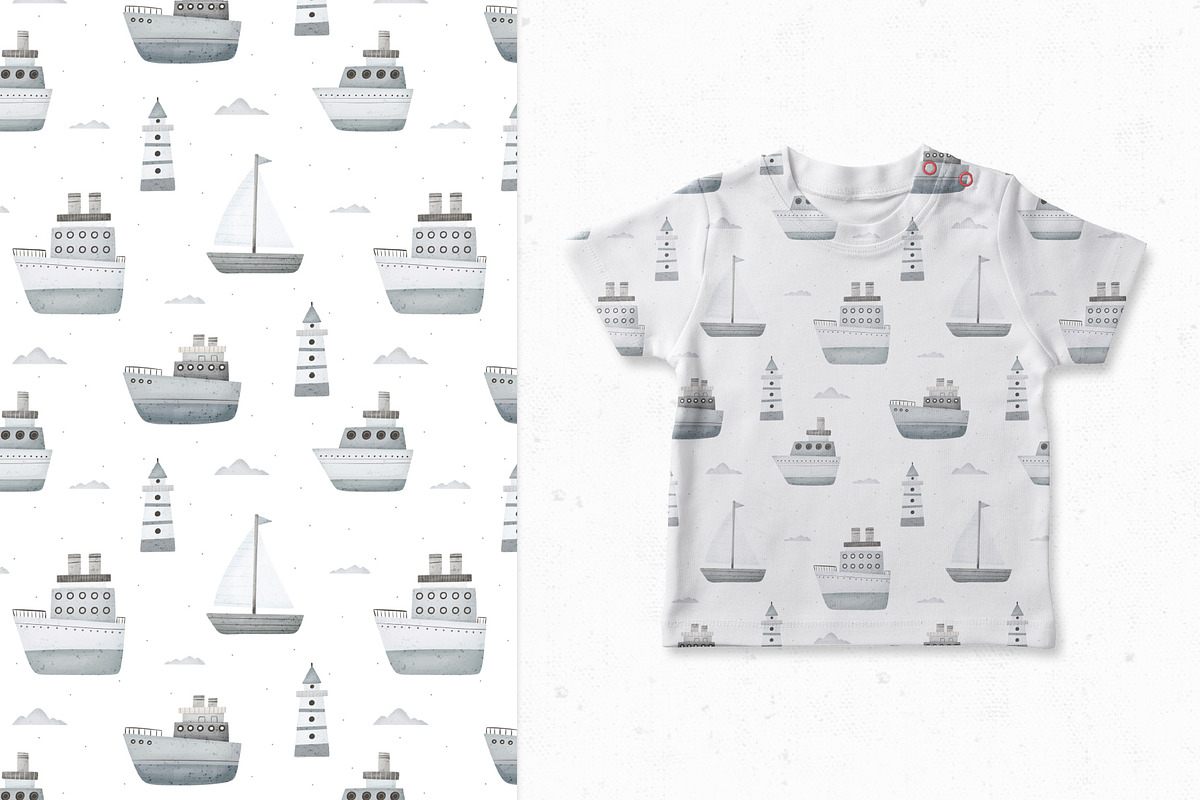 Sea Ship, a Pattern Graphic by AnnieArt (Photo 3 of 4)