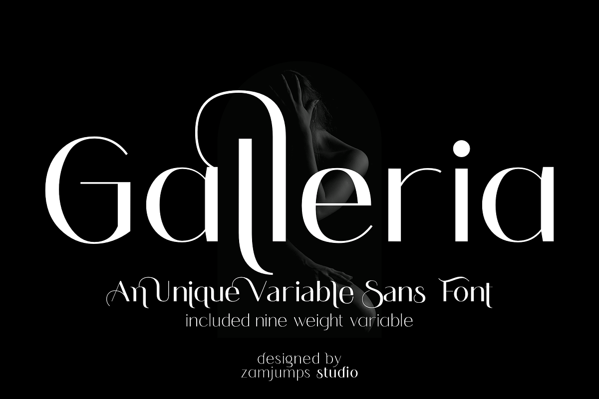 Galleria-An Unique Variable sans, a Sans Serif Font by zamjumps (Photo 1 of 10)