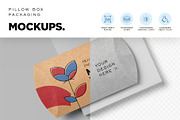 Pillow Box Mockups, a Packaging Mockup by megostudi0 (Thumbnail 5 of 7)
