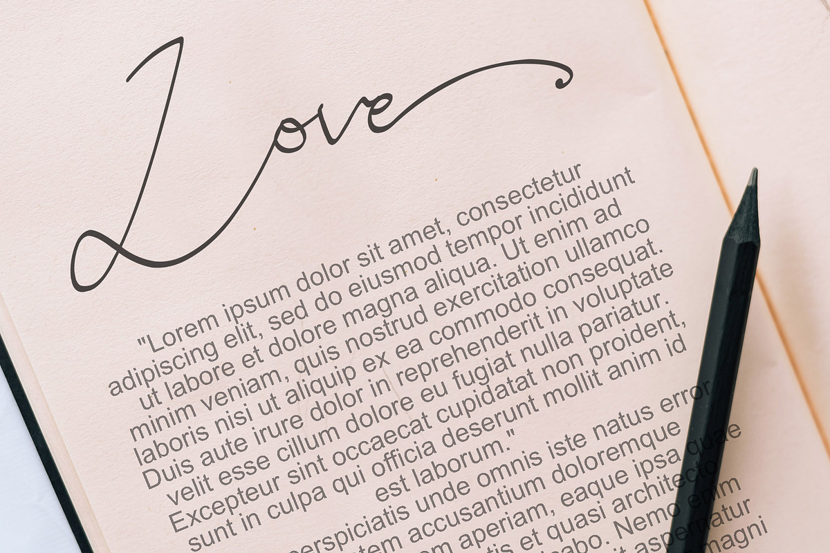 Sweet Harmonic, a Script Font by iyhulmonsta (Photo 3 of 9)