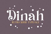 Dinah Glamour / Regular Font, a Serif Font by Anastasia Cuza (Thumbnail 1 of 15)