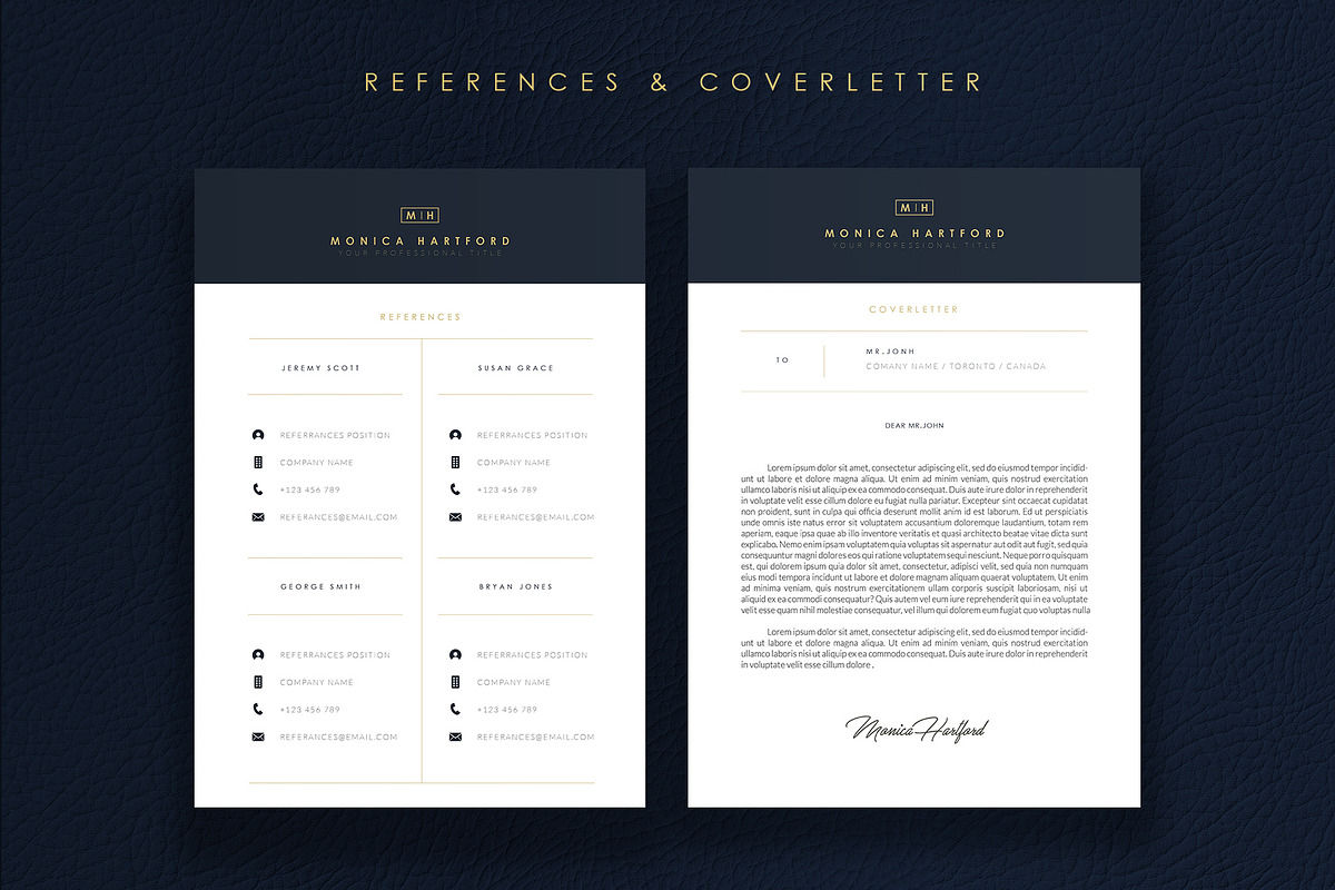 3 Pages Elegant Resume/CV Template M, a Resume Template by Showy68 Template (Photo 3 of 5)