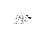 Cat characters in a Bookshop, an Illustration by Anastasiya Klempach (Thumbnail 9 of 10)