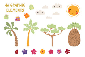 Safari Adventure Animal Graphics