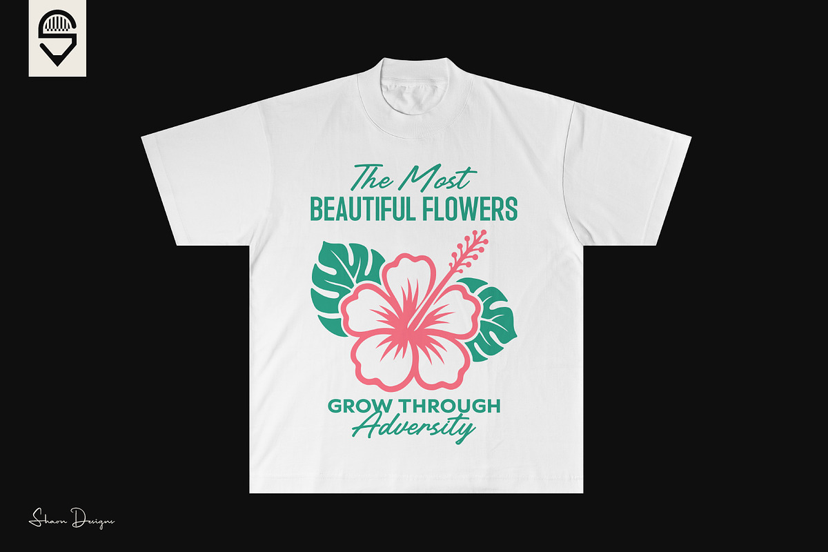 Inspiring Hibiscus Floral T-shirt, a Graphic by shaondesigns (Photo 2 of 5)