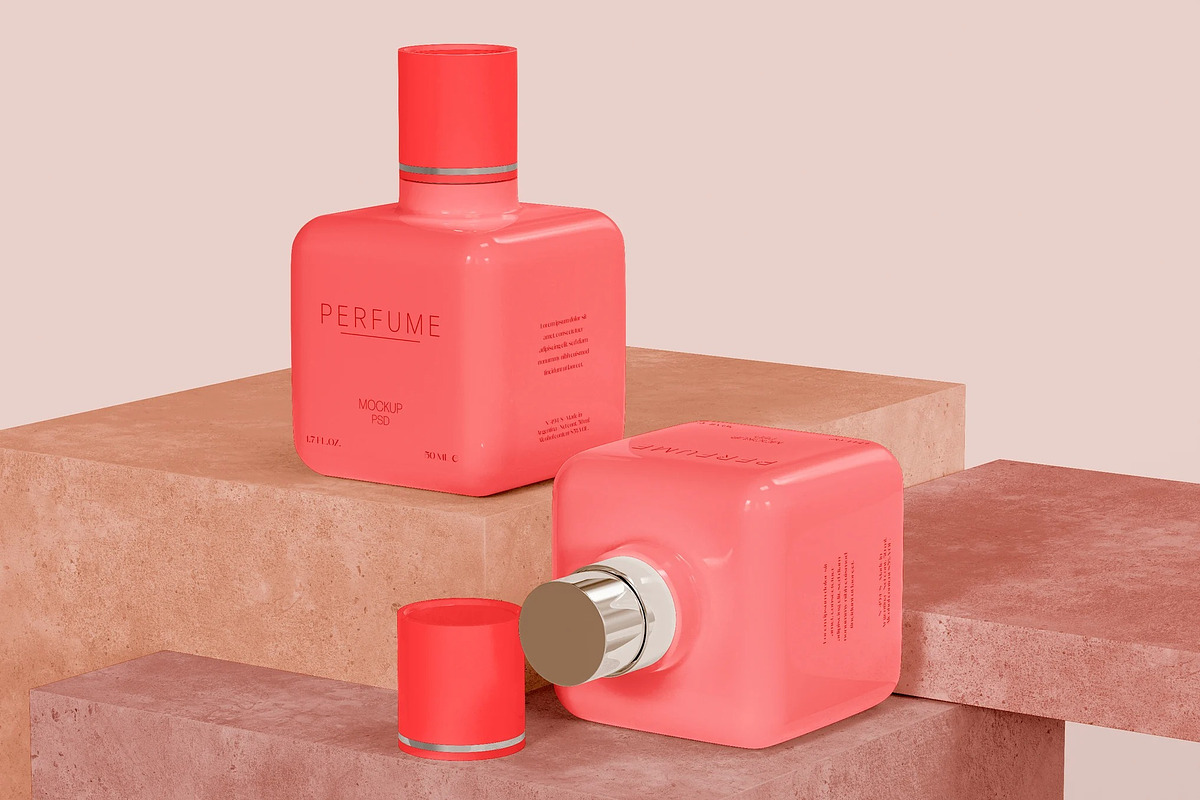 Perfume Bottle Mockup, an Advertising Mockup by skybluecreative (Photo 2 of 2)