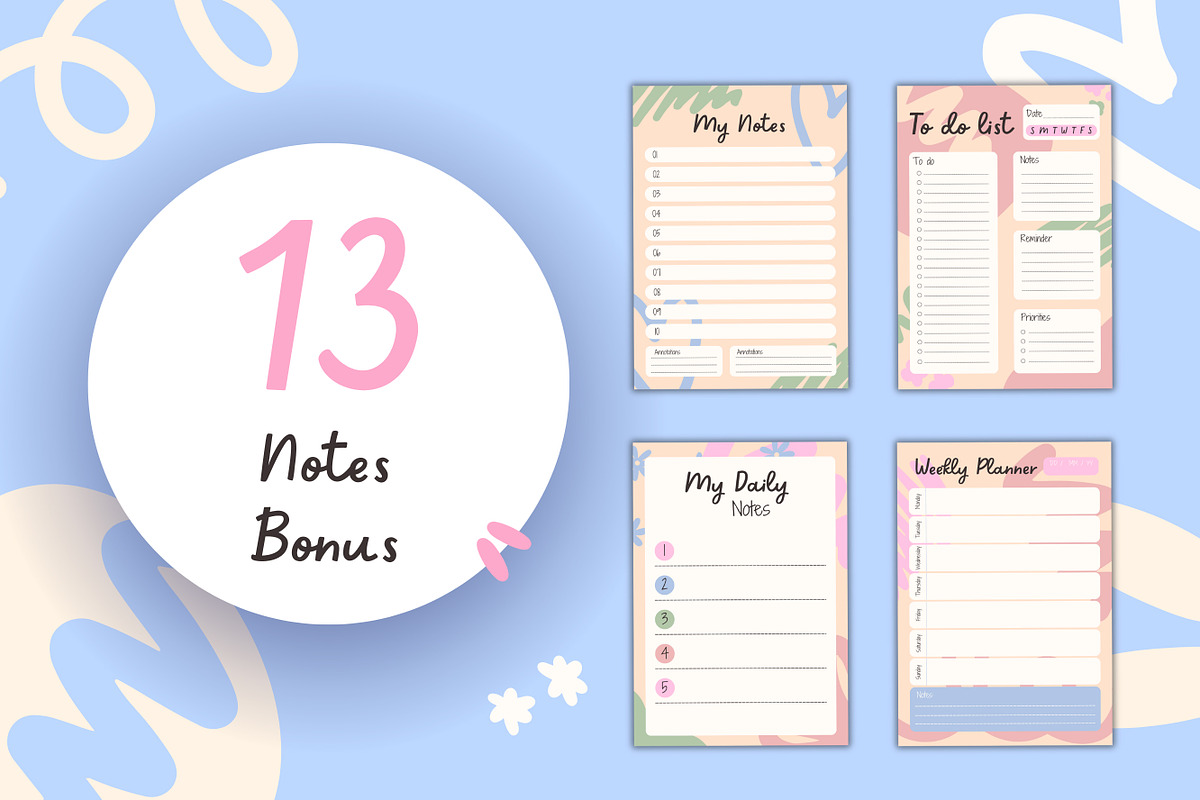 50+ Canva Planner Templates, a Templates & Theme by TemplateCastleStore