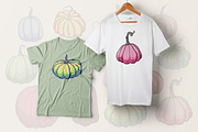Pumpkins - vector clipart, a Seasonal Illustration by Glass Cat Design (Thumbnail 9 of 10)