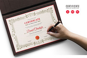 572. Modern Certificate Template, a Stationery Template by CreativeRezwan (Thumbnail 1 of 3)