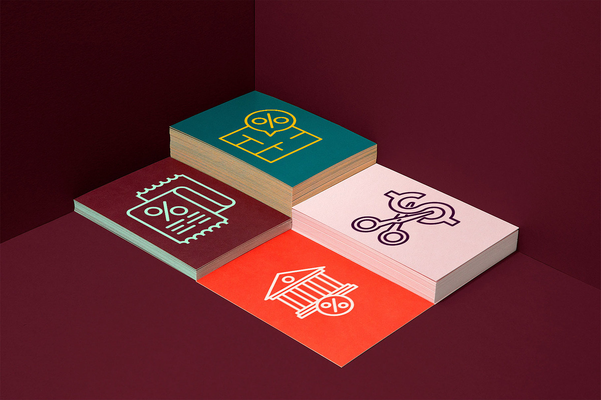 Rate Cut | 16 Thin Line Icons Set, an Outline Icon by Alex Blogoodf (Photo 13 of 15)