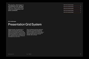 A4 Presentation Grid System