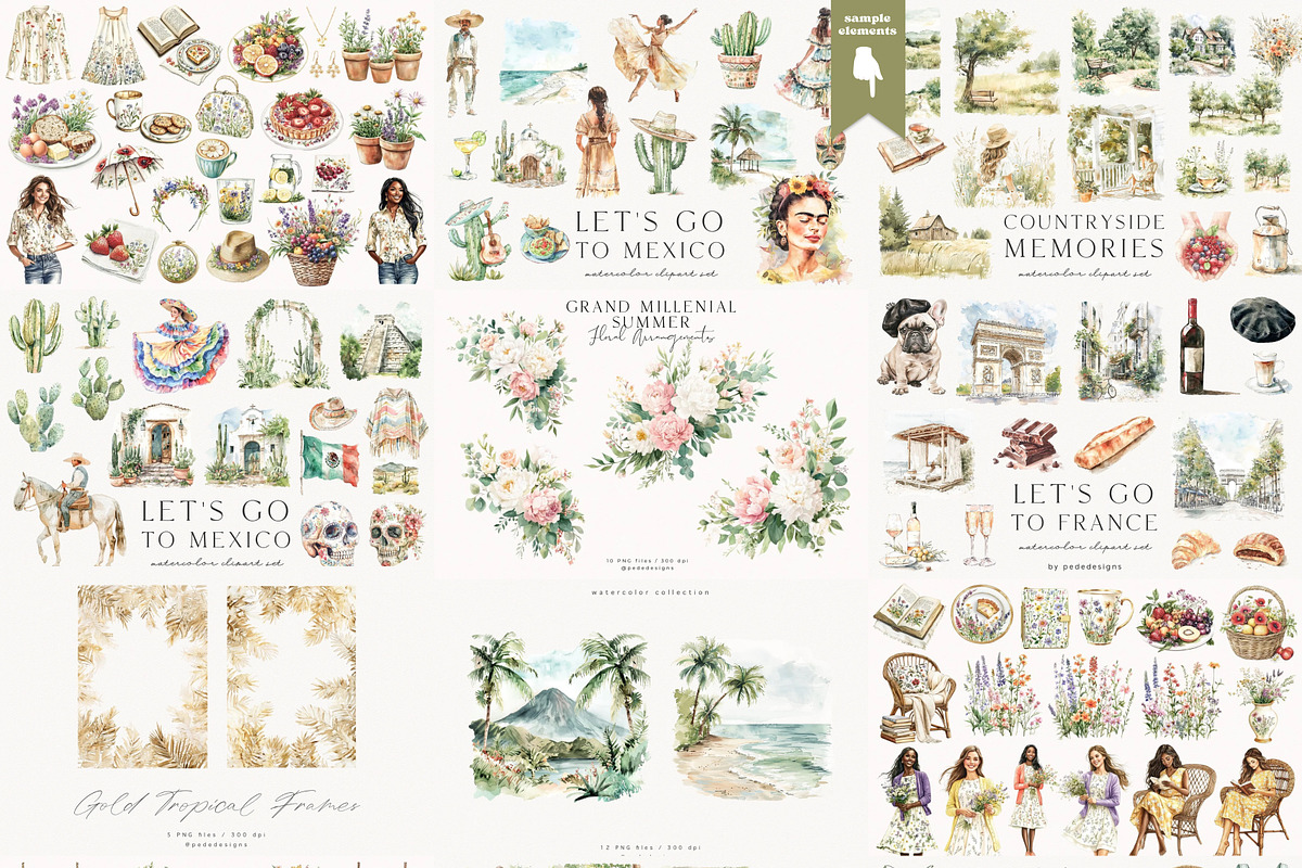 Summer & Travel Bundle, a Seasonal Illustration by PeDe Designs (Photo 15 of 15)