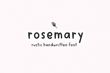 Rosemary | Handwritten Print Font