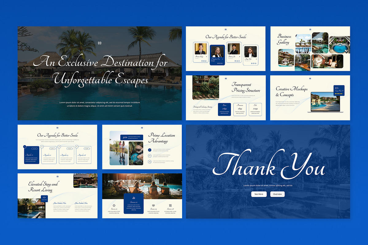 Hotel and Resort Google Slides, a Presentation Template by Antstheme (Photo 3 of 4)
