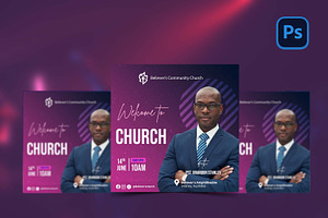 Sunday Church flyer