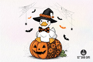 Cute Halloween Goose Png Halloween, an Illustration by Dream Creation