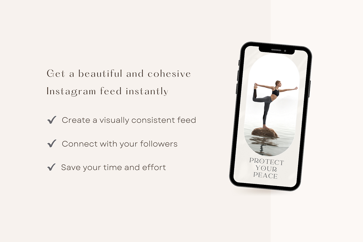 Yoga Instagram Template CANVA, a Social Media Template by ShopRShop