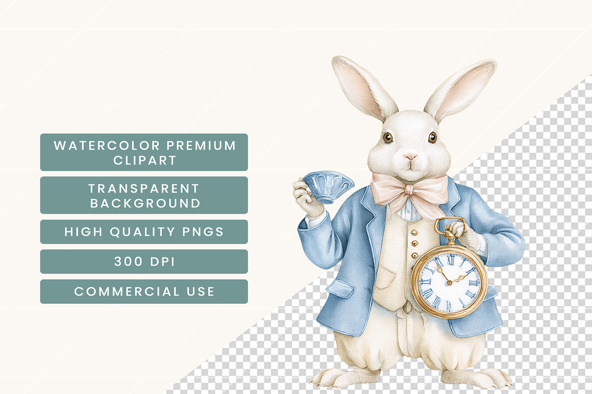 Watercolor Blue Elegant Clipart, an Object Illustration by BusyDaydesign (Photo 7 of 9)