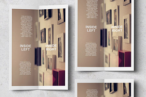 Bifold Brochure Mockups