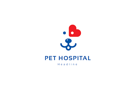 Pet hospital logo.