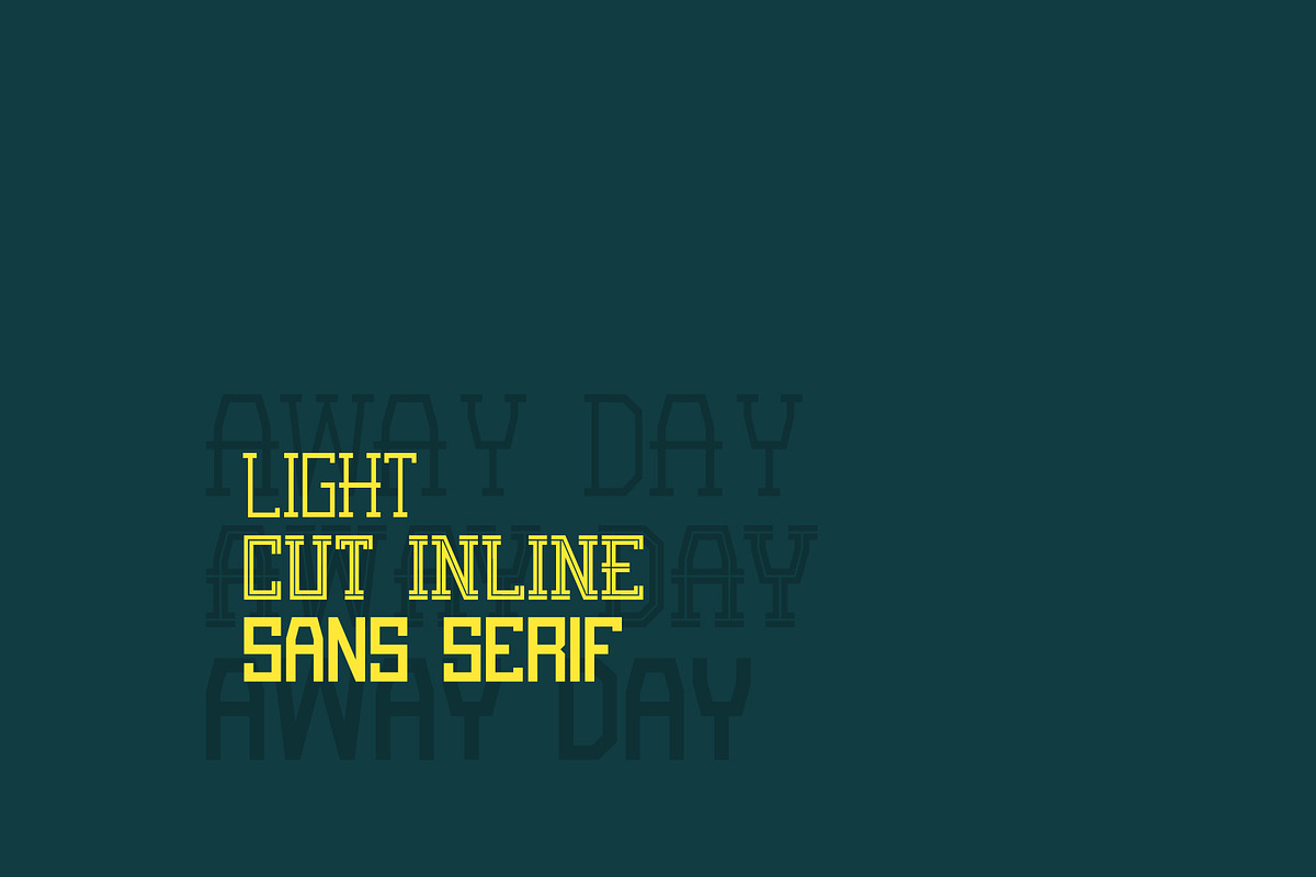 Away Day, a Slab Serif Font by Nian Keun Studio (Photo 3 of 10)