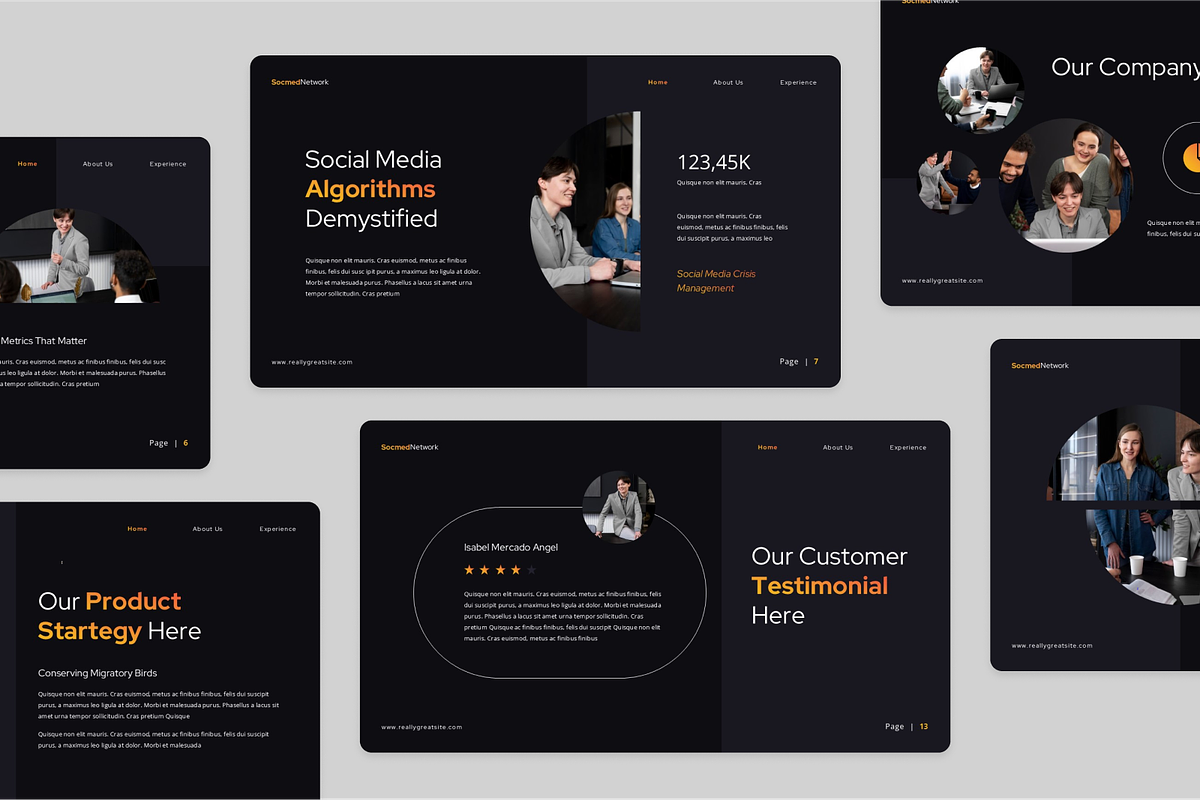 Social Media and Networking, a Presentation Template by Annora Studio (Photo 3 of 5)