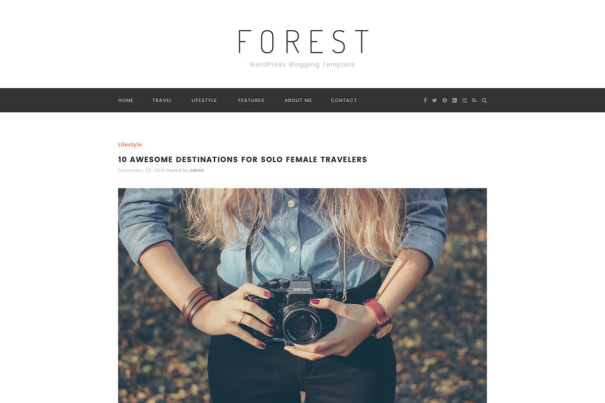 Forest - Minimal Blogging Template, a Device Mockup by bigpsfan's SHOP (Photo 14 of 20)